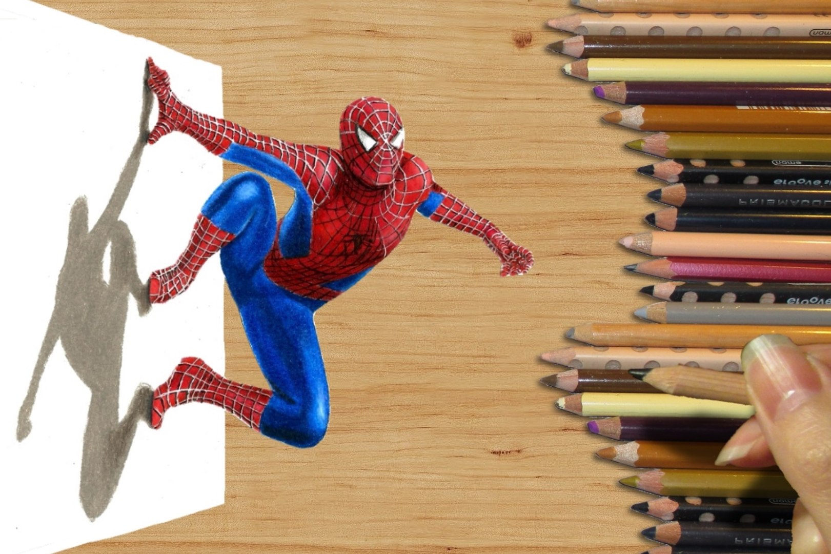 Speed Drawing of The Amazing Spider-Man How to Draw Time Lapse Art