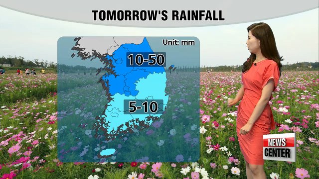 Rain, much cooler temperatures in central regions