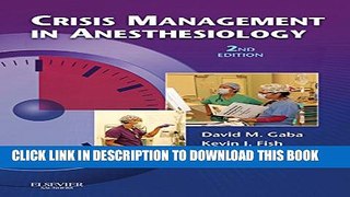 [PDF] Crisis Management in Anesthesiology Popular Online