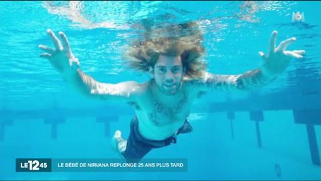 Le 12.45, M6 : 25 ans plus tard, on a retrouvé le bébé de la pochette de "Nervermind" de Nirvana