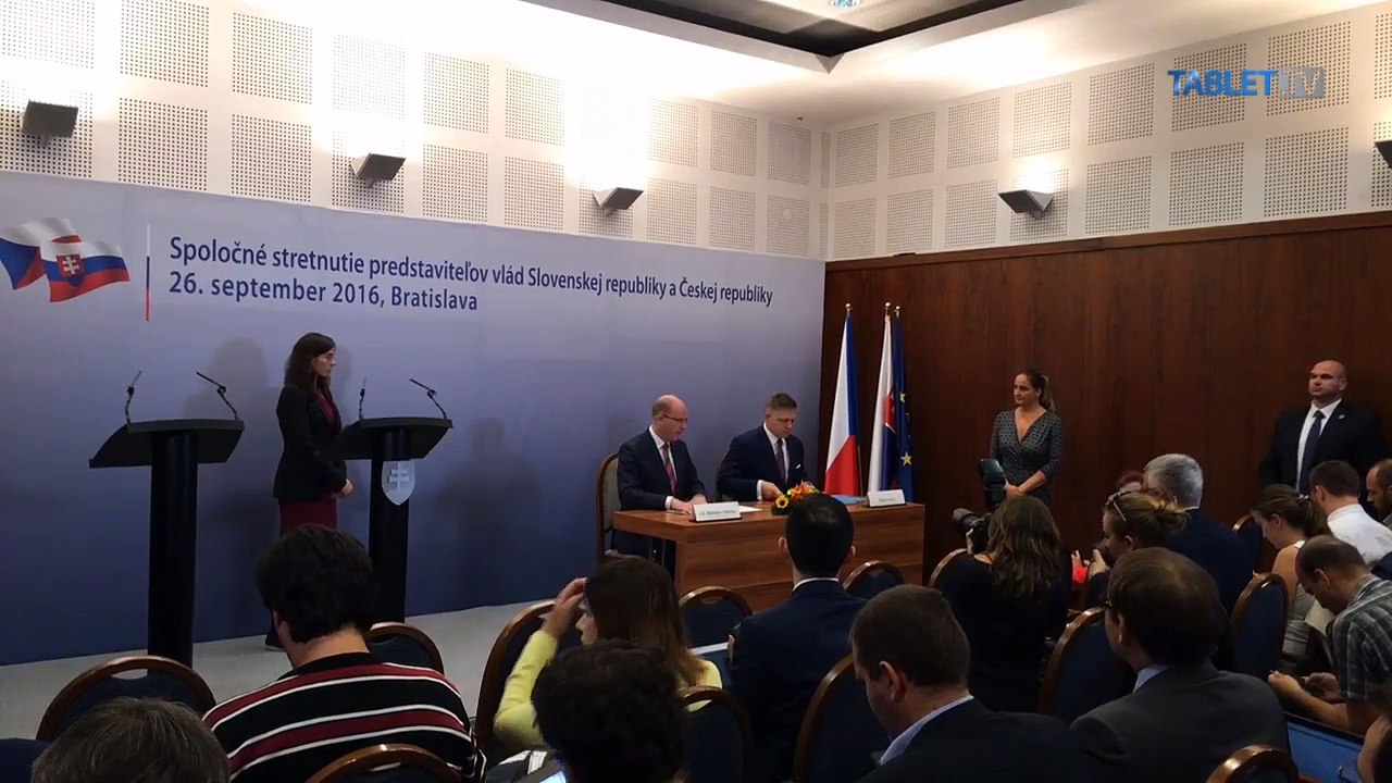 ZÁZNAM: TK premiéra SR R. Fica a premiéra ČR B. Sobotku