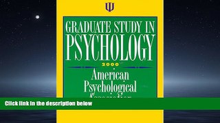 READ book  Graduate Study in Psychology 2000  FREE BOOOK ONLINE