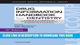[PDF] Drug Information Handbook For Dentistry Popular Colection