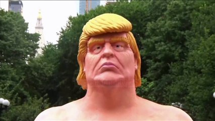 Trump "lakuriq", statuja në disa qytete - Top Channel Albania - News - Lajme