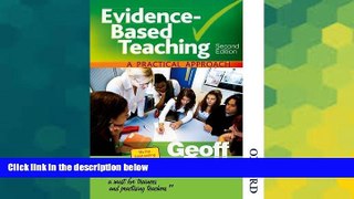 Big Deals  Evidence-Based Teaching A Practical Approach Second Edition  Best Seller Books Most
