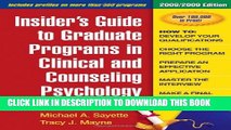 Collection Book Insider s Guide to Graduate Programs in Clinical and Counseling Psychology: