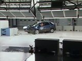 2001 Pontiac Aztek moderate overlap IIHS crash test