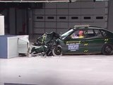 2000 Subaru Legacy moderate overlap IIHS crash test