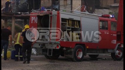 Ora News - Fabrika e ziftit përfshihet nga flakët