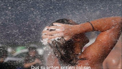 Duş su ortam sesleri çalışan