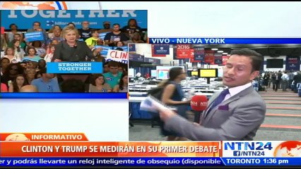 Debate entre candidatos presidenciales Trump y Clinton podría ser el más visto y superar récord de audiencia