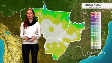 Confira o volume de chuva para os próximos 7 dias no Brasil