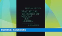 Big Deals  Statistical Theories of Mental Test Scores (PB)  Best Seller Books Best Seller