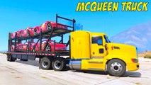 McQueen Truck in Trouble! Spiderman Saves Lightning McQueen Cars Cartoon for Kids w Nursery Rhymes