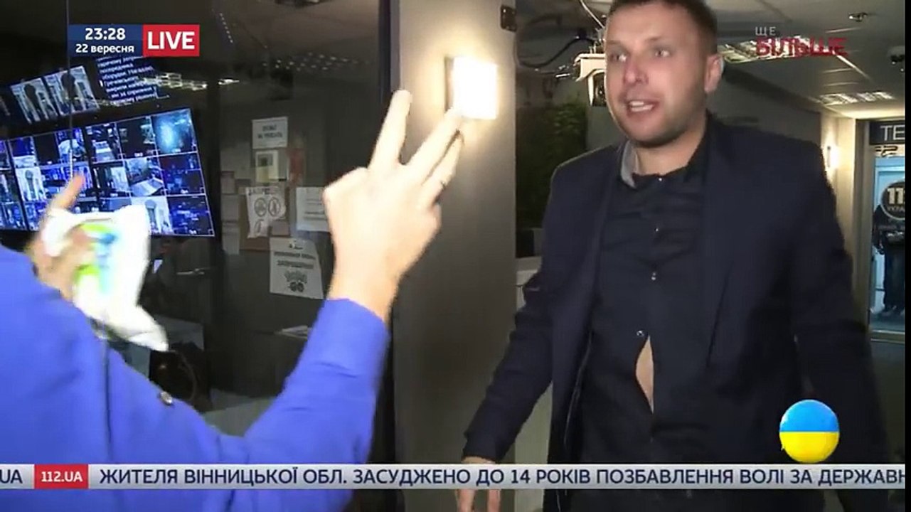 Драка Парасюка и Вилкула на телеканале 112 Украина