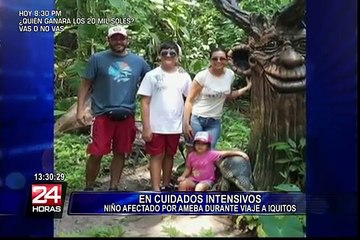 Solicitan ayuda para niño que contrajo peligrosa ameba en Iquitos