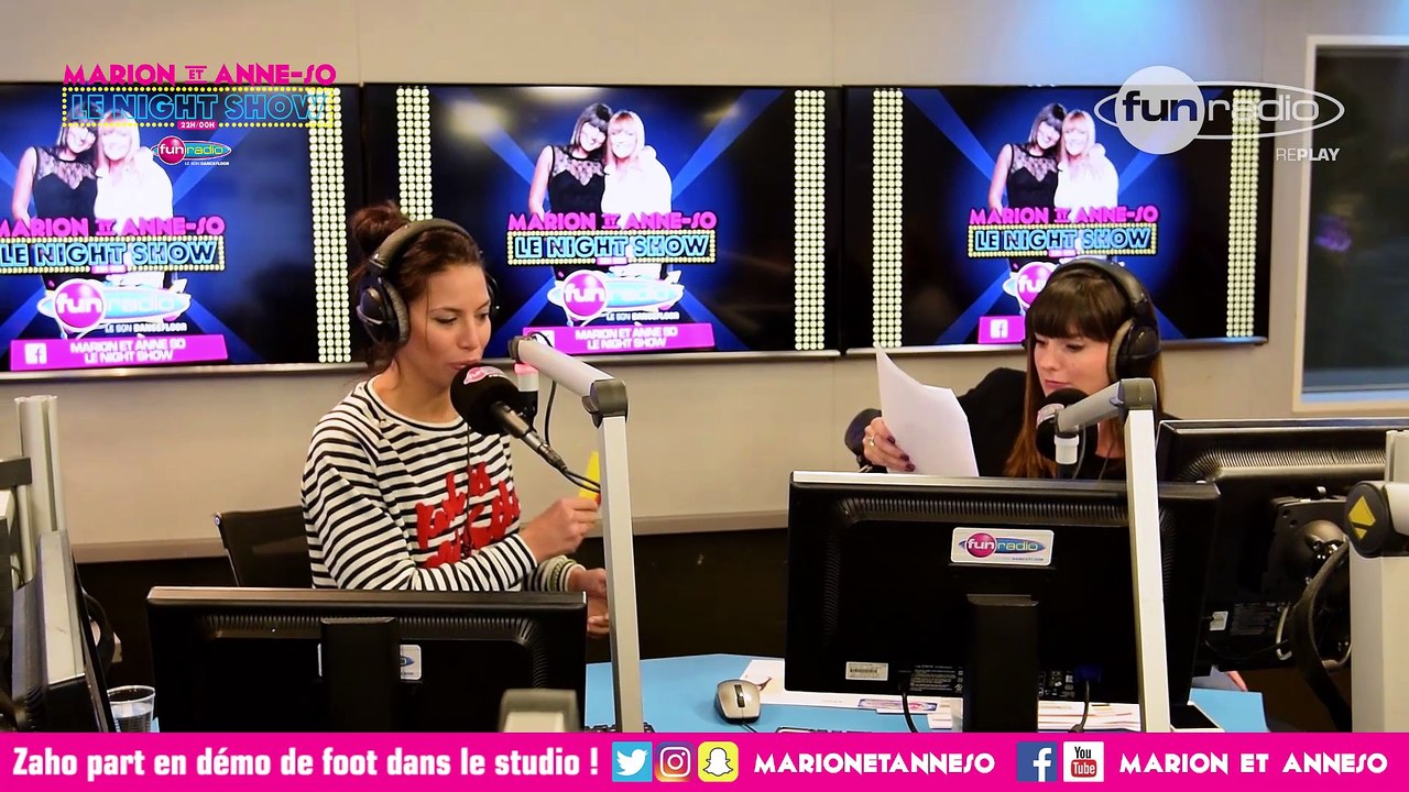 Zaho part en démo de foot dans le studio ! - Marion et Anne-So