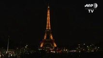 Eiffel Tower lights up pink for cancer awareness month