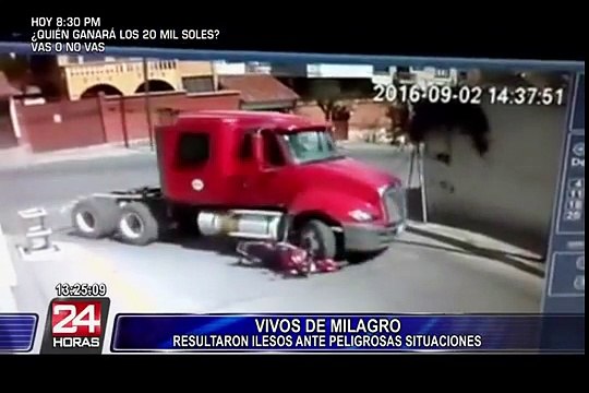 Personas que se salvaron de morir de milagro tras impactantes accidentes