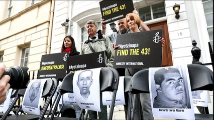 Protesto em Londres por desaparecidos no México