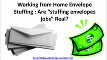 Working from Home Envelope Stuffing : Are “stuffing envelopes jobs” Real?