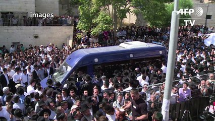 Jérusalem: enterrement de l'ex-grand rabbin de France J. Sitruk