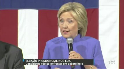 EUA: Hillary Clinton e Donald Trump se enfrentam em debate