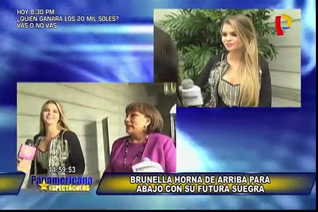 Brunella Horna se luce con la mamá de Renzo Costa