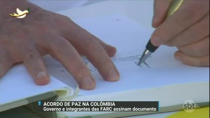 Colômbia: Acordo de paz entre as Farc e governo é assinado