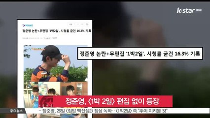 '성추문 논란' 정준영, [1박 2일] 편집 없이 등장