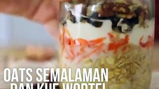 Oat Semalaman Kue Wortel