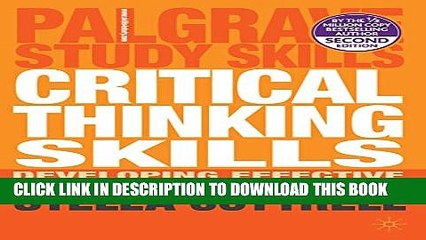 Video herunterladen: [PDF] Critical Thinking Skills: Developing Effective Analysis and Argument (Palgrave Study Skills)