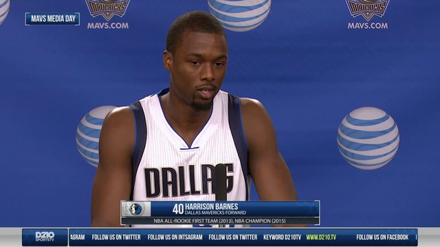Dallas Mavericks Media Day, Harrison Barnes, Excited About The Season