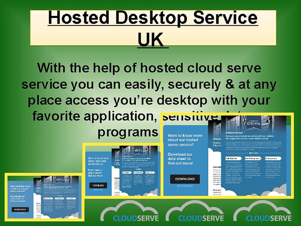 Cloud Hosted Desktop Solutions