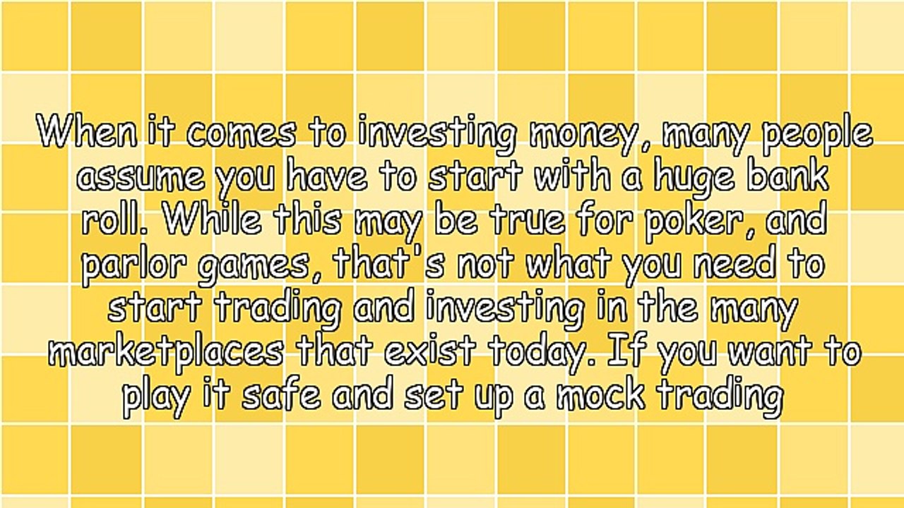 Investing Does Not Cost A Great Deal - Free Forex Trading
