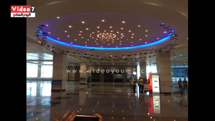 بالفيديو ..الاستعدادات الأخيرة قبل افتتاح مبنى الركاب2 بمطار القاهرة..مساحته 231 ألف متر مربع