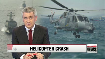 Three Navy personnel missing after chopper crashed into East Sea