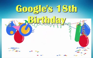 Doodle - 18 Aniversario de Google