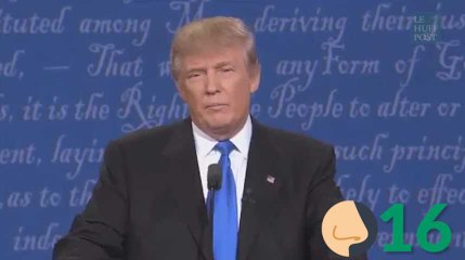 Donald Trump a passé le débat... à renifler