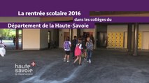 Rentrée scolaire 2016 dans les collèges du département de la Haute-Savoie
