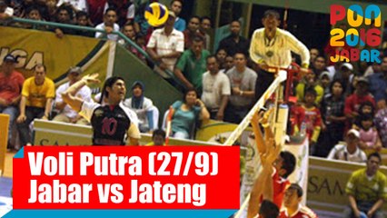 Voli Indoor - (Putra) Jawa Barat VS Jawa Tengah, Selasa (27/9)
