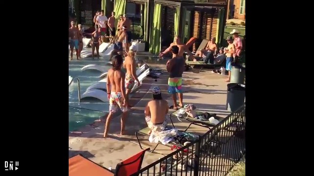 Bagarre quand une fête étudiante au bord d'une piscine dégénère !