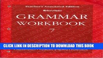 [PDF] Writers Choice 7 Grammar Workbook - Teacher Edition Popular Online