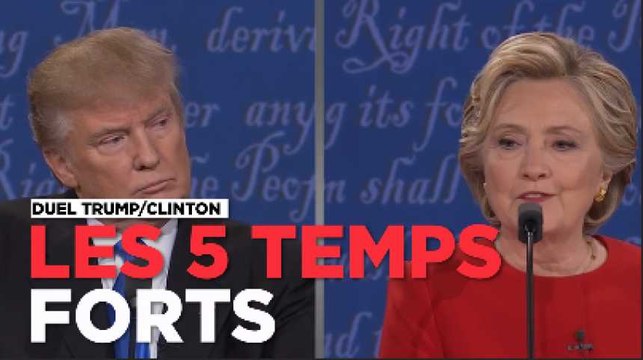 Les 5 temps forts du match Trump - Clinton