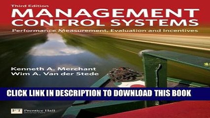 [PDF] Management Control Systems: Performance Measurement, Evaluation and Incentives (3rd Edition)