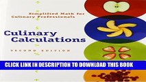 [PDF] Culinary Calculations: Simplified Math for Culinary Professionals Popular Colection