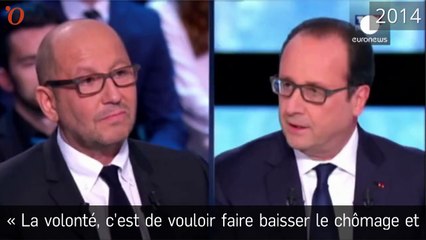 Petit rappel : quand Hollande liait son destin à la courbe du chômage