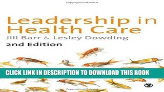 New Book Leadership in Health Care