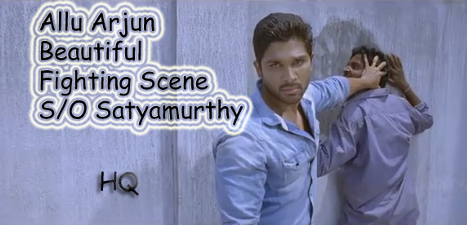 Alllu Arjun | Beautiful Fighting Scene | S/O Satyamurthy