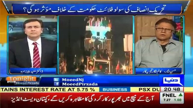 Imran Khan is only person in Pakistan fighting for truth - Hassan Nisar praising